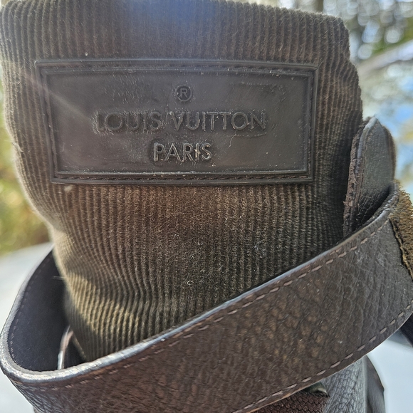 Louis Vuitton Dark Brown Leather Boots